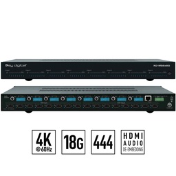 分配器・切替器 MEIKO MXD MatrixSwitcher MXD8-8 Amazon.com: 8x8 HDMI Matrix 4K with【Web GUI】, Yinker 8 in